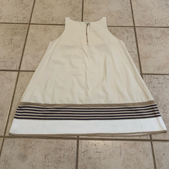 AGGÉL Knitwear Embroidered Boho Tunic Top - Beige, Size L - Picture 4 of 6